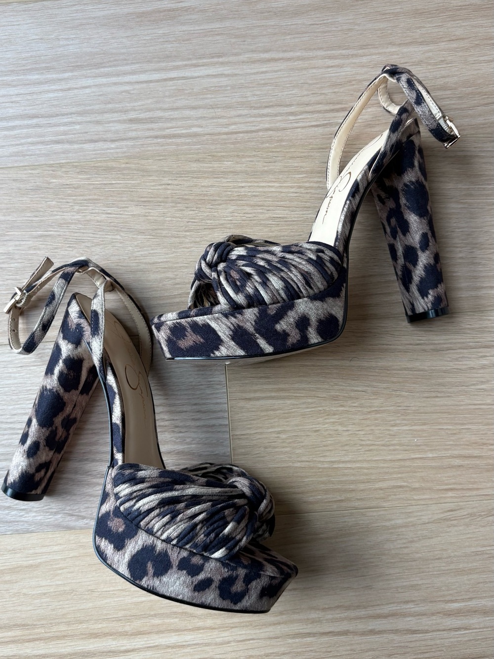 Leopard-Print Platform Sandal